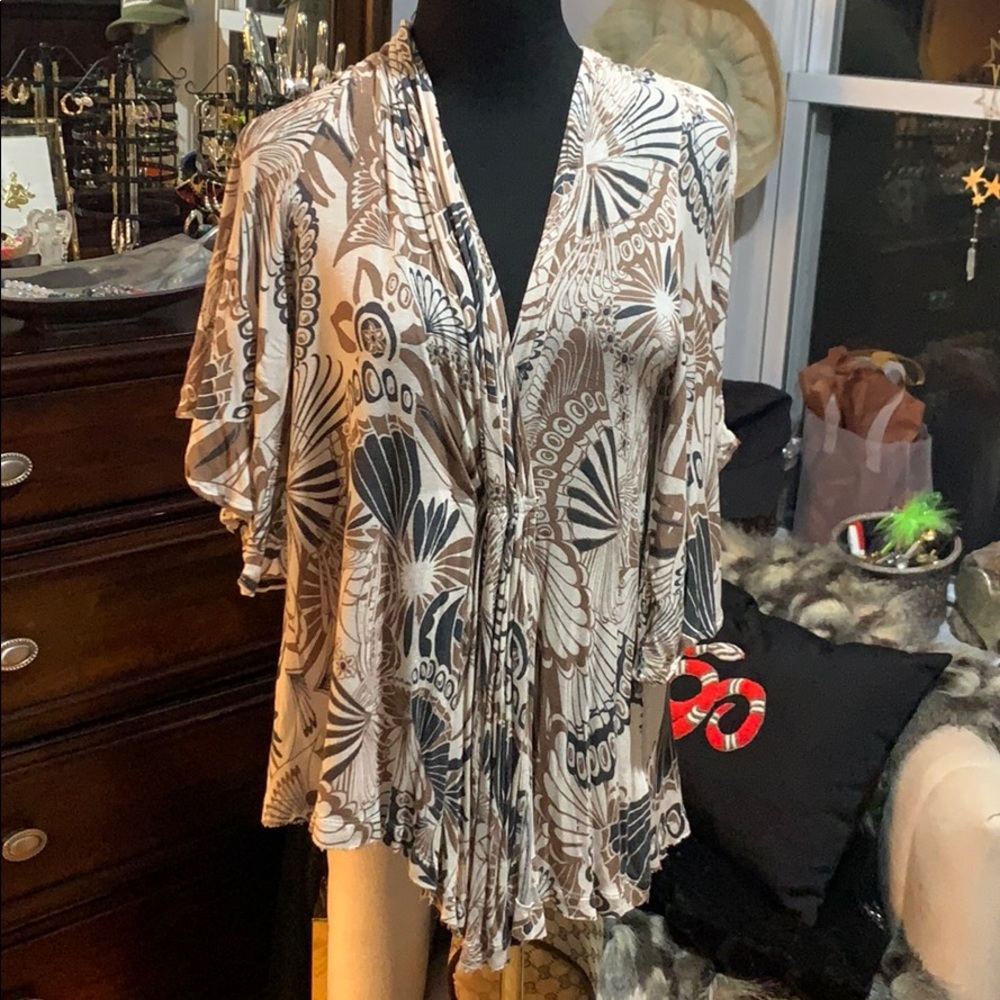 Free People Light Knit Blouse